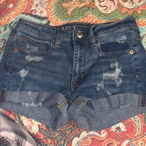 American Eagle hi rise shorts